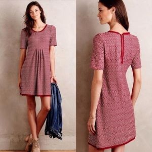 Anthropologie Maeve Red and Dora dress